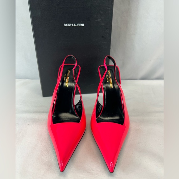Saint Laurent
Saint Laurent Kiss Pointed Toe Slingback Pumps - Picture 1 of 8